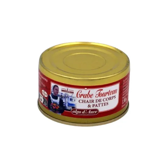Crabe tourteau chair de corps et pattes 75g net égoutté