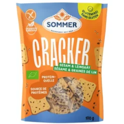 Crackers sans gluten graines de lin sésame 100g