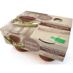 Crème chocolat praliné noisettes 4x105g
