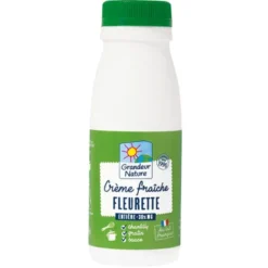 Crème fraîche fleurette 30%MG 25cl