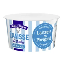 Crème fraîche épaisse brebis 40% MG 20cl