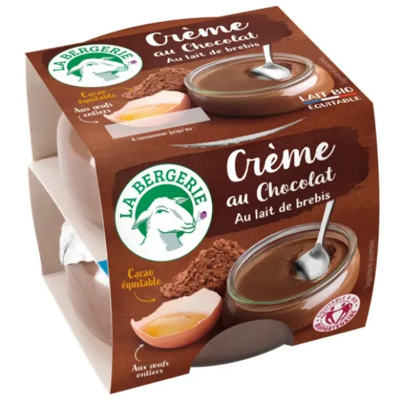 Crème renversée brebis chocolat 2x110g
