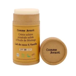 Crème solaire SPF30huile de moringa - Lait de coco & vanille 80g