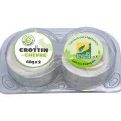 Crottin de chèvre lait past. 2x60g