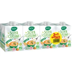 Cuisine soja allégée 20cl 3+1 grat