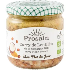 Curry de lentilles à l'indienne 345g