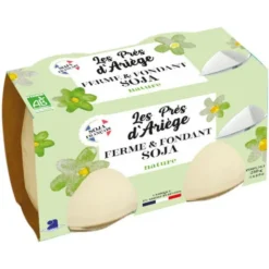 Dessert soja ferme nature 2x125g