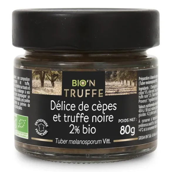 Délice de cèpe et truffe noire 2% 80g