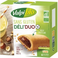 Déli Duo barre biscuitchoc.nois.(6) 180g