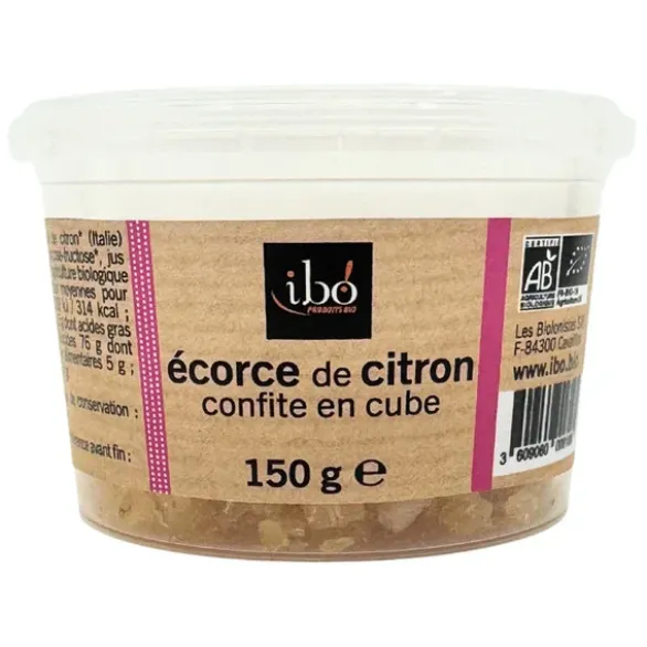 Ecorce de citron confit 150g