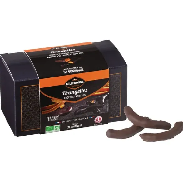Ecorce orange confite chocolat noir 100g