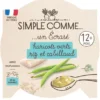 Ecrasé haricots verts riz et cabillaud assiette 200g