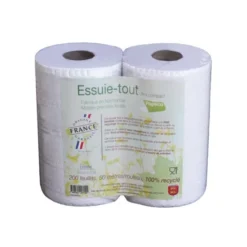 Essuie-tout blanc rouleaux (2)