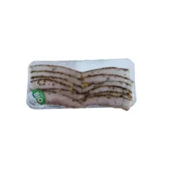 Esturgeon fumé émincé au poivre 80g