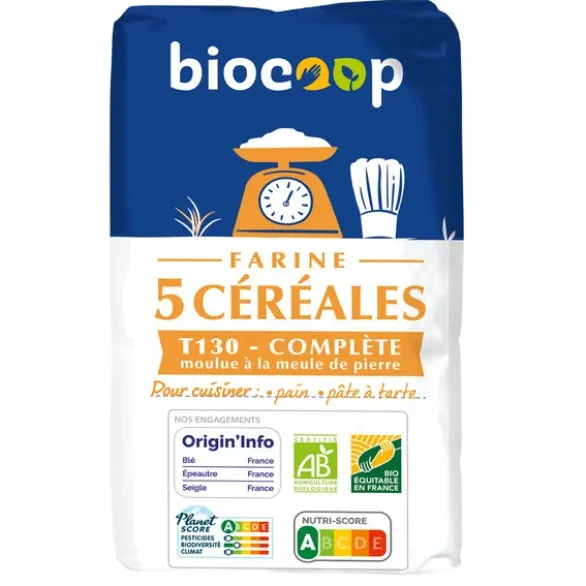 Farine de 5 céréales T130 1kg