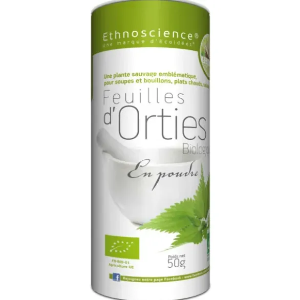Feuilles d'orties en poudre