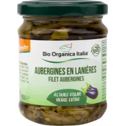 Filets d'aubergines huile d'olive 190g