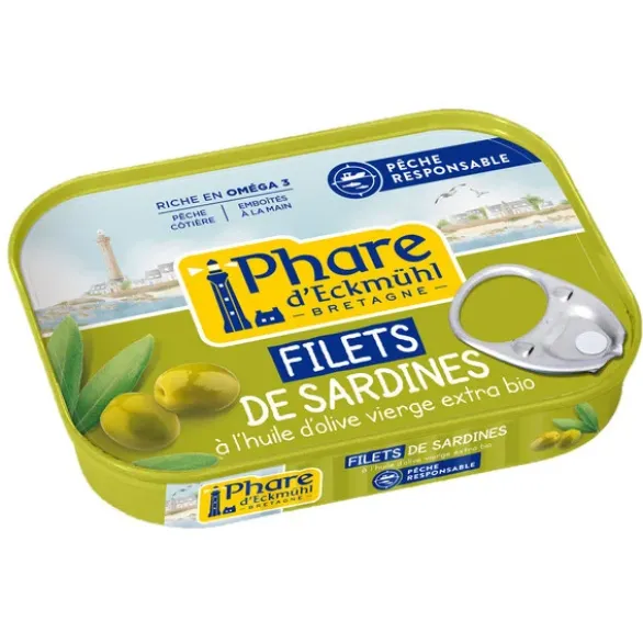 Filets de sardines à l'huile d'olive 100g