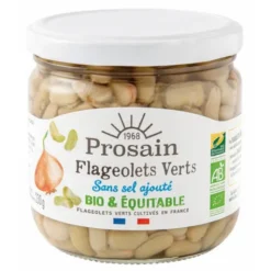 Flageolets verts sans sel 230g net égoutté