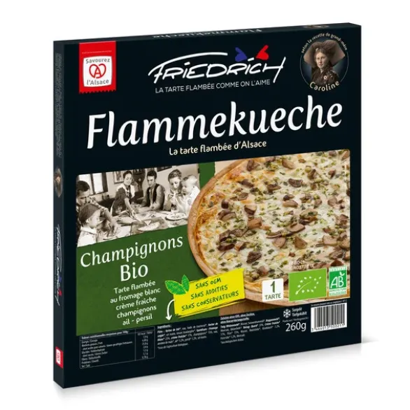 Flammekueche La tarte flambée d'Alsace champignons 260g
