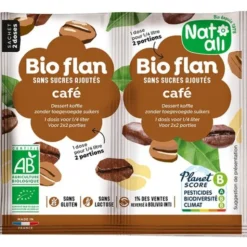 Flan café sans sucre ajouté 2x5,5g