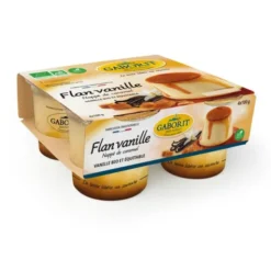 Flan vanille nappé caramel 4x100g