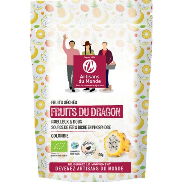 Fruit du dragon séché Colombie 100g
