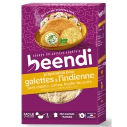 Galette pois chiche à l'indienne 250g