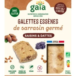 Galettes sarrasin germé raisins dattes 2x100g