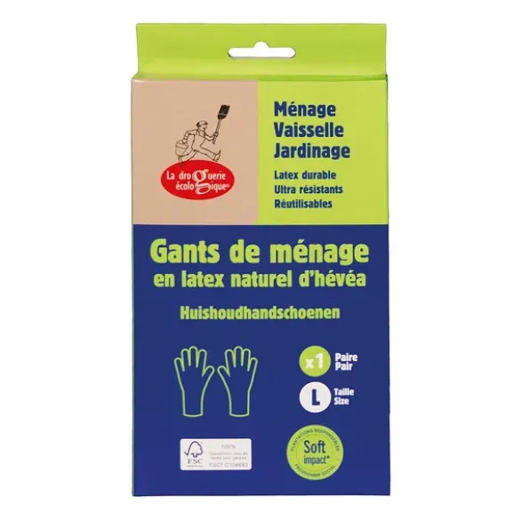 Gants ménage latex large 1 paire