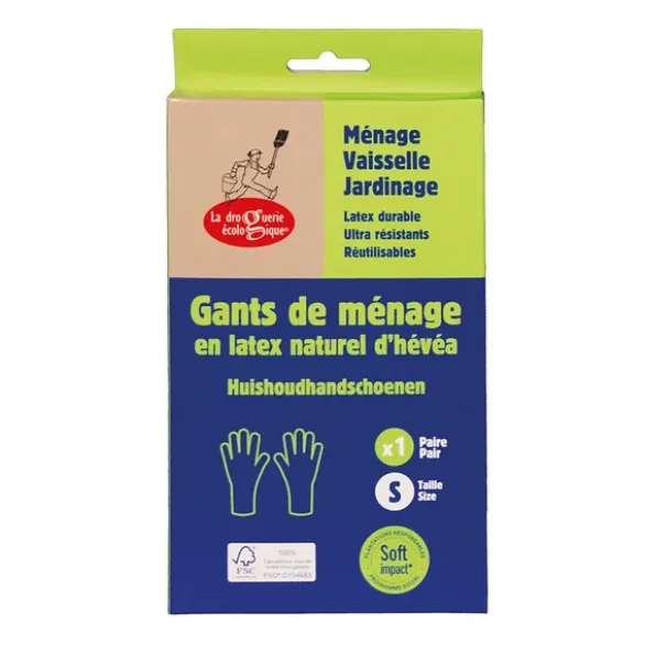Gants ménage latex small 1 paire