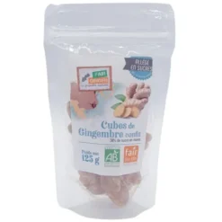 Gingembre confit allégé en sucre 125g