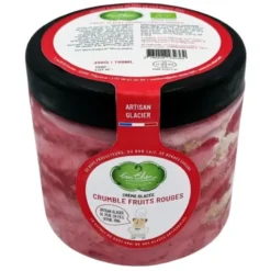 Glace crumble fruits rouges 490g
