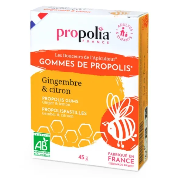 Gomme propolis citron gingembre 45g