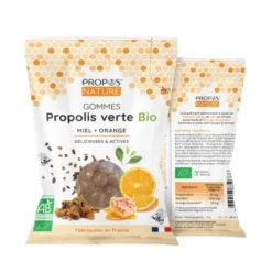Gomme propolis miel orange 45g