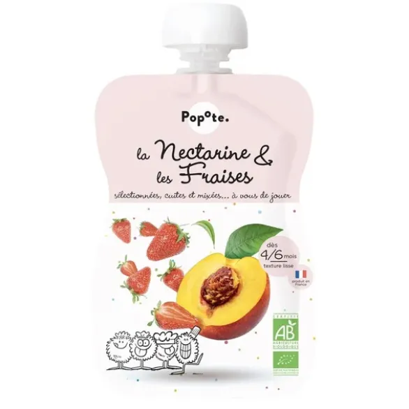 Gourde nectarine fraise 120g