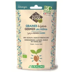Graines à germer alfalfa, radis, fenouil