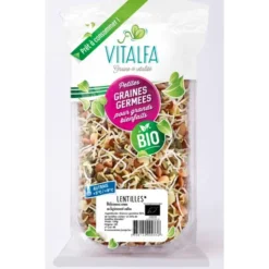 Graines germées de lentilles 150g
