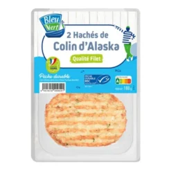 Haché de colin d'Alaska (2) 180g