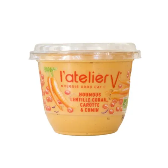 Houmous de lentille corail & carotte