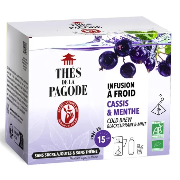 Infusion à froid cassis menthe 6x7g