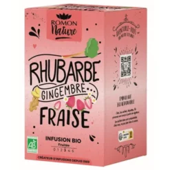 Infusion rhubarbe gingembre fraise 16x1,8g