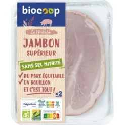 Jambon supérieur ss sel nitrité (2) 80g
