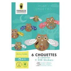 Kit à colorier - 6 chouettes