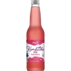 Kombucha détox cassis hibiscus 33cl