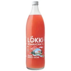 Kombucha fraise basilic sacré 1L