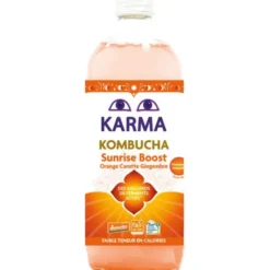 Kombucha Sunrise Boost Orange Carotte Gingembre 1l