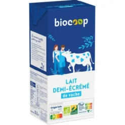 Lait 1/2 écrémé brique 1L