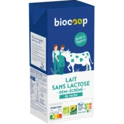 Lait 1/2 écrémé sans lactose 1L