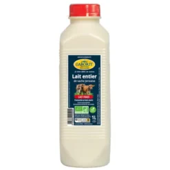 Lait Jersiaise entier pasteurisé 1l